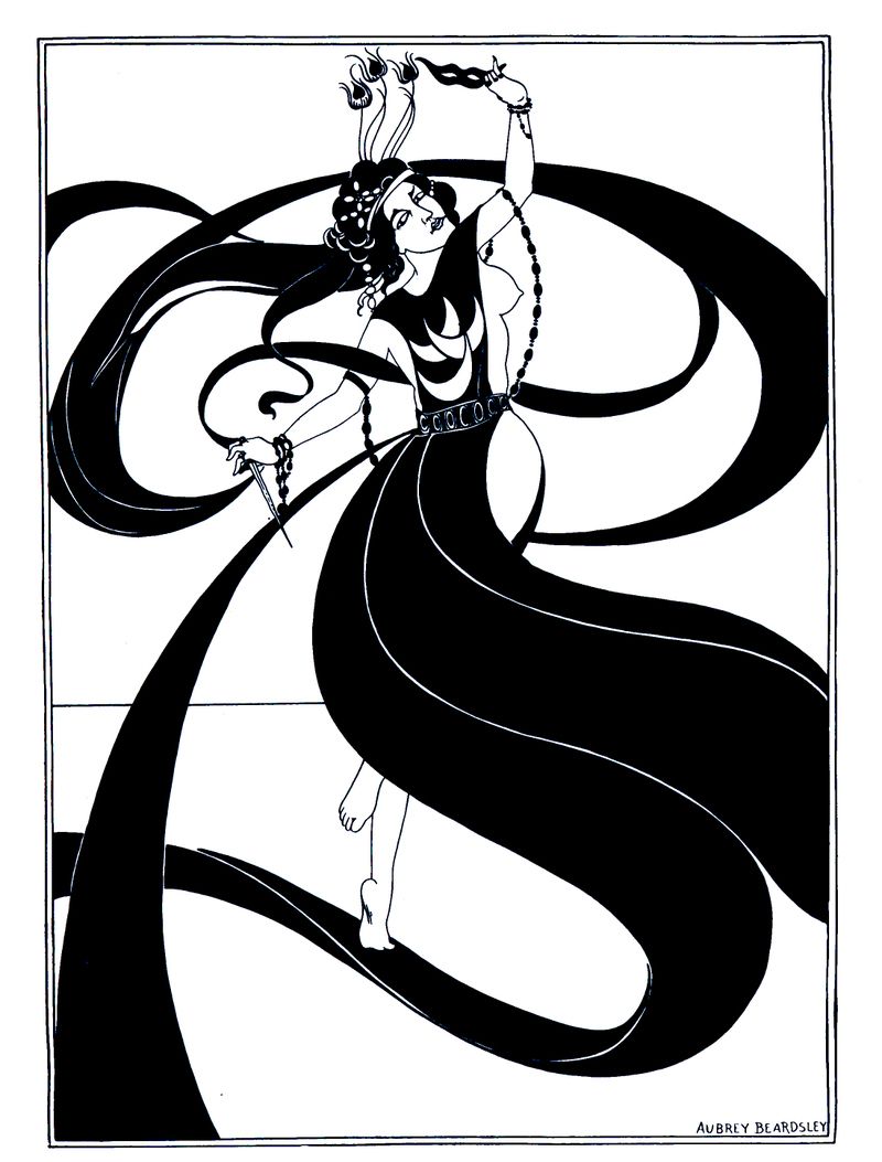 Aubrey Beardsley's Salome dancing the Seven Veils