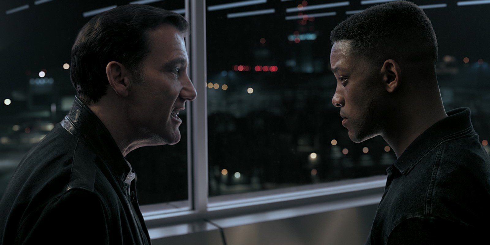 Clay (Clive Owen) and Junior (Will Smith) in Gemini Man