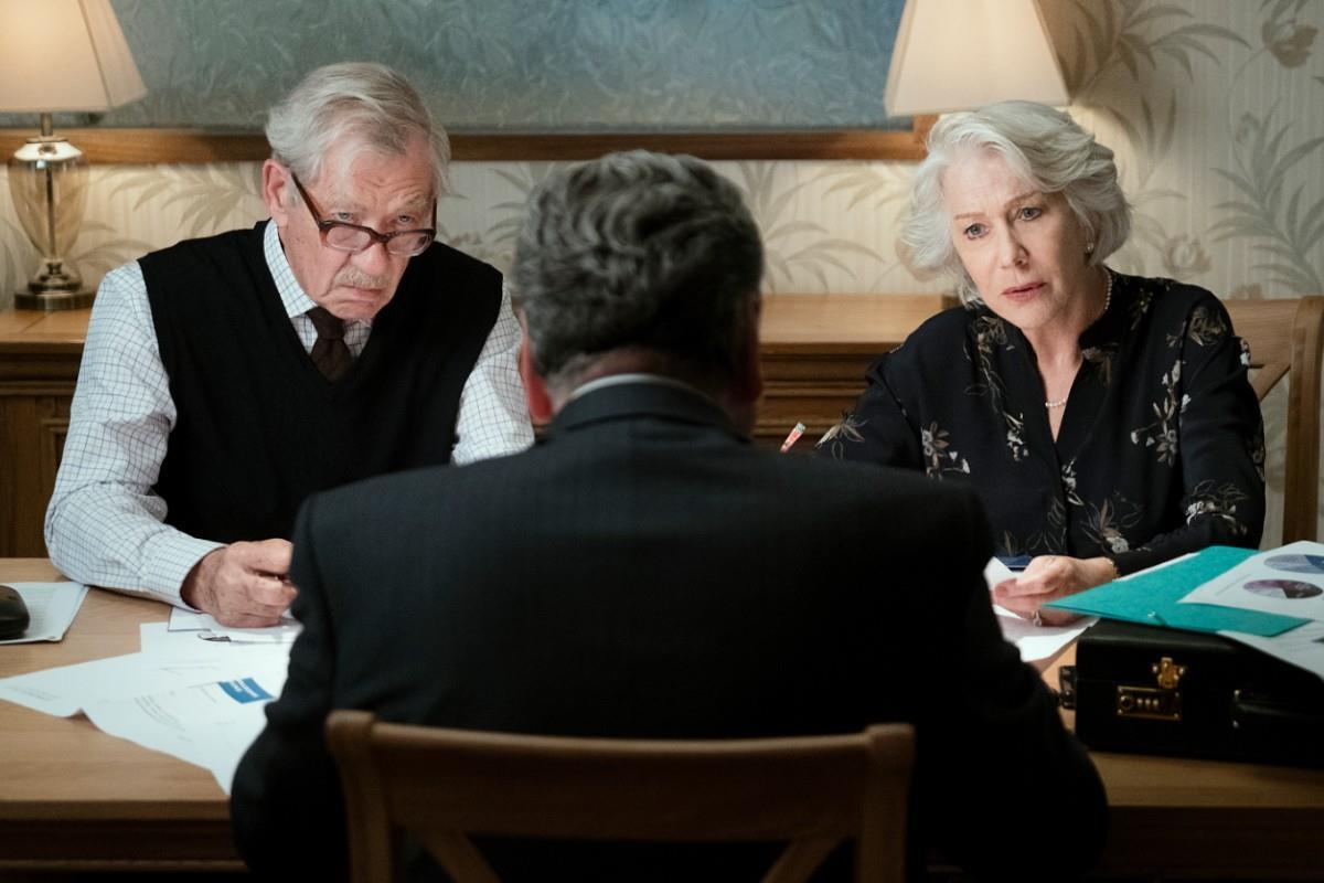 Roy Courtnay (Ian McKellen) and Betty McLeish (Helen Mirren) in The Good Liar