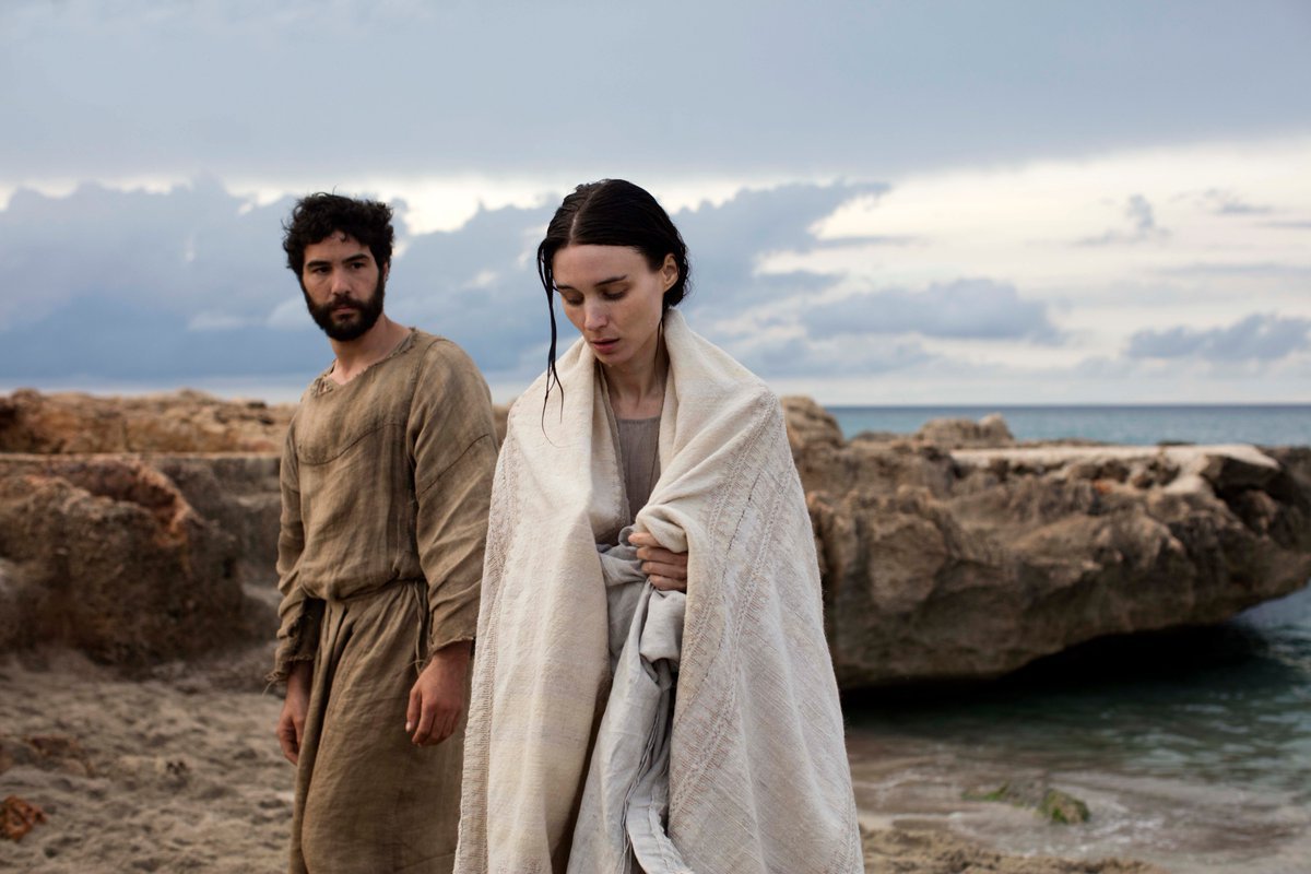 Judas (Tahar Rahim) and Mary (Rooney Mara)