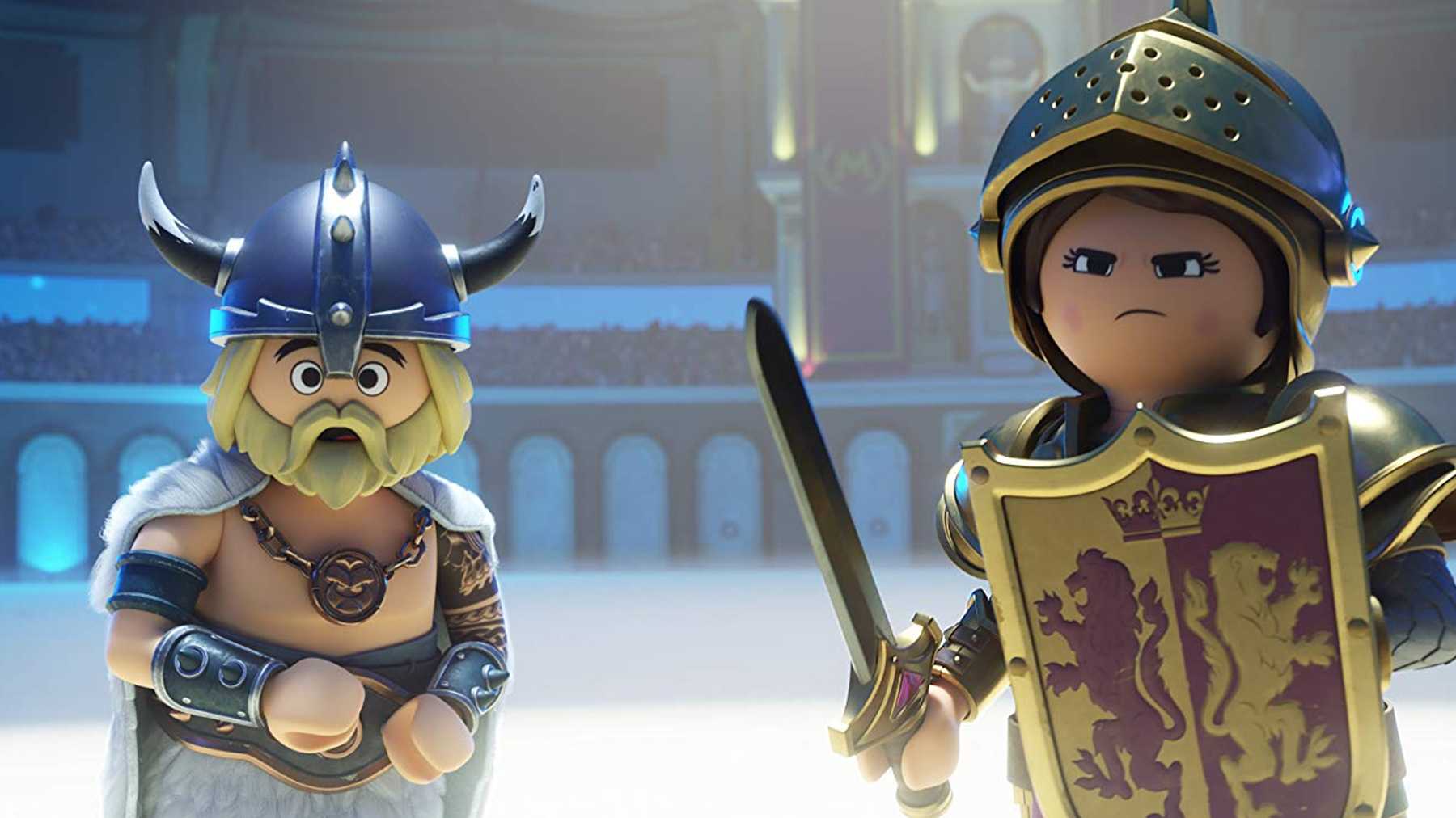 Charlie as a Viking in Playmobil the Movie