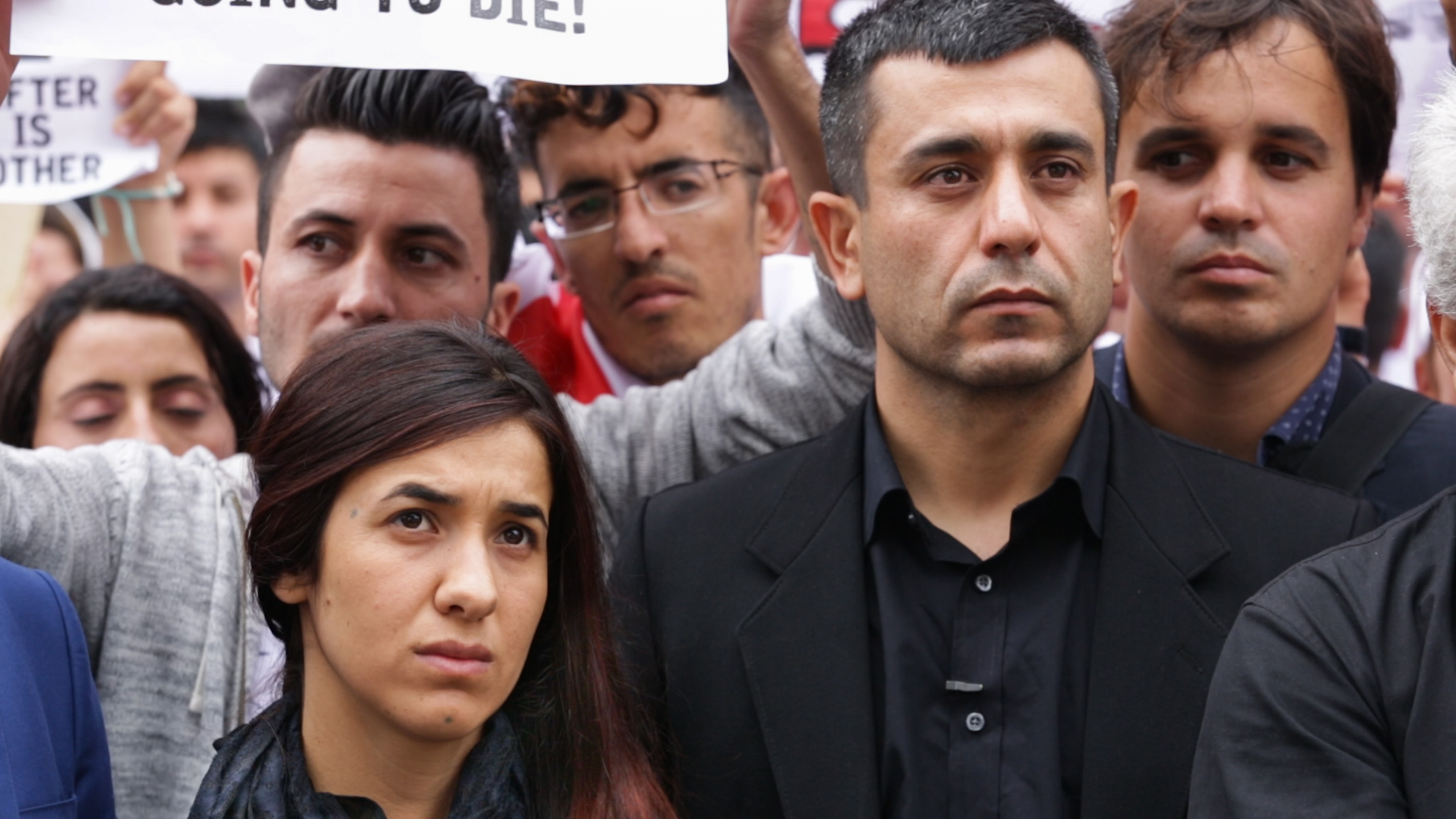 Nadia Murad and Murad Ismael in On Her Shoulders