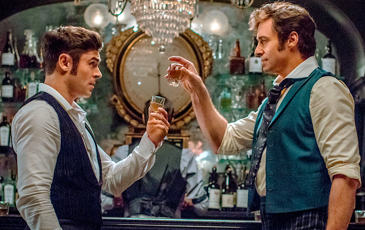 Zac Efron and Hugh Jackman. The Greatest Showman