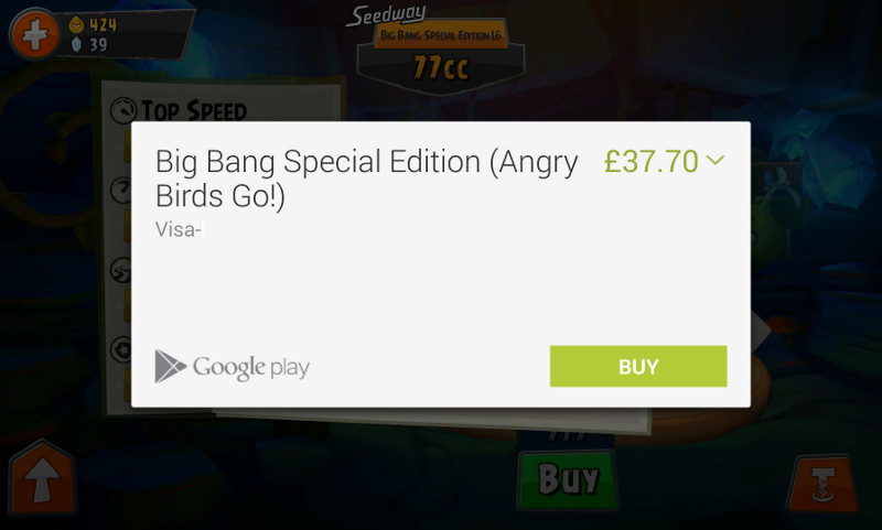 Angry Birds Go! Testing the money/sense ratio of casual gamers