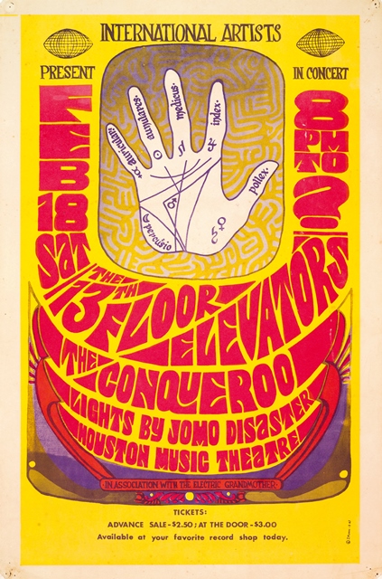 13th Floor Elevators Live Evolution Lost_Houston Msuic Hall poster