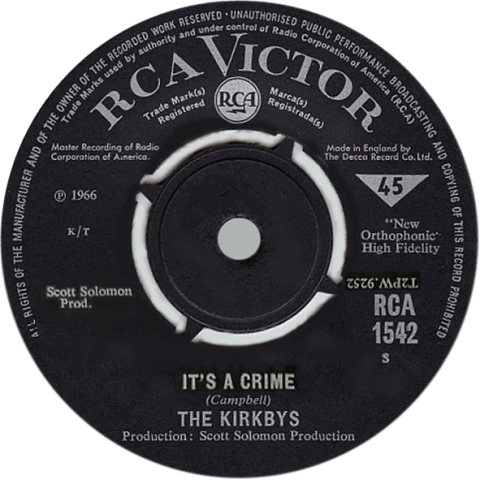 A SLIGHT DISTURBANCE IN MY MIND_The Kirkbys It's A Crime