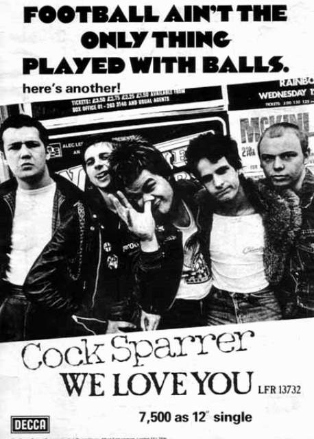 Cock Sparrer - The Decca Years_we love you ad
