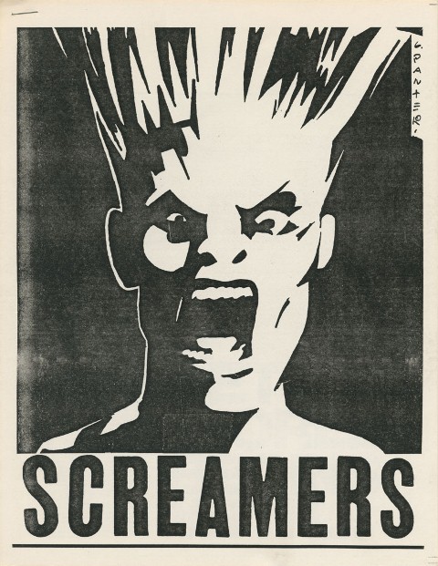Gary Panter’s poster for LA band The Screamers, 1977