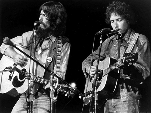 George Harrison and Bob Dylan
