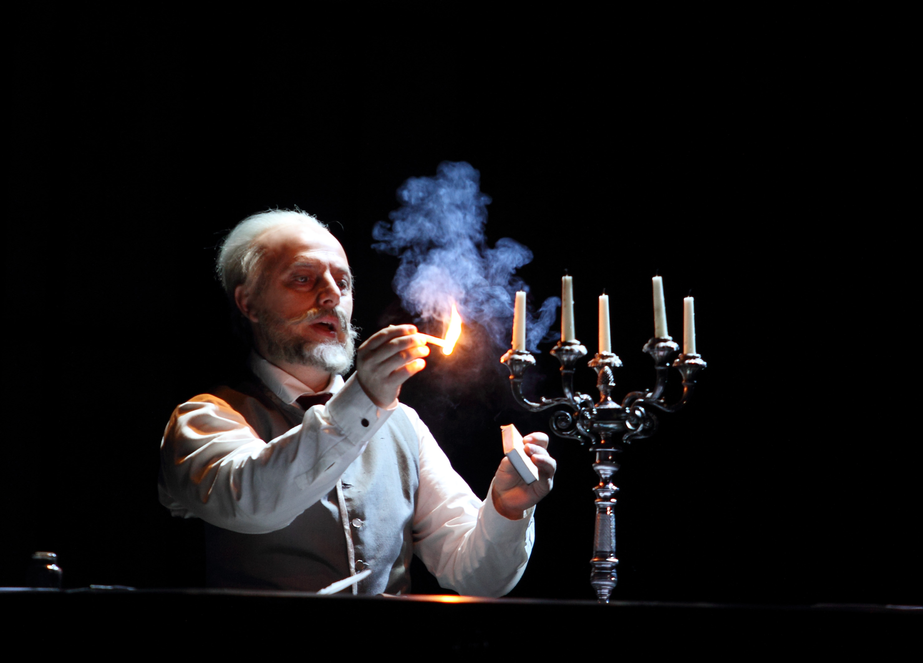 Vladimir Stoyanov as Yeletsky/Tchaikovsky in Herheim Queen of Spades