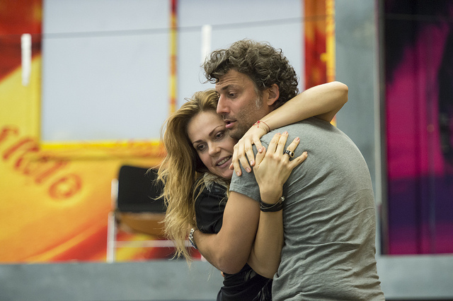 Kristine Opolais and Jonas Kaufmann in rehearsal by Bill Cooper