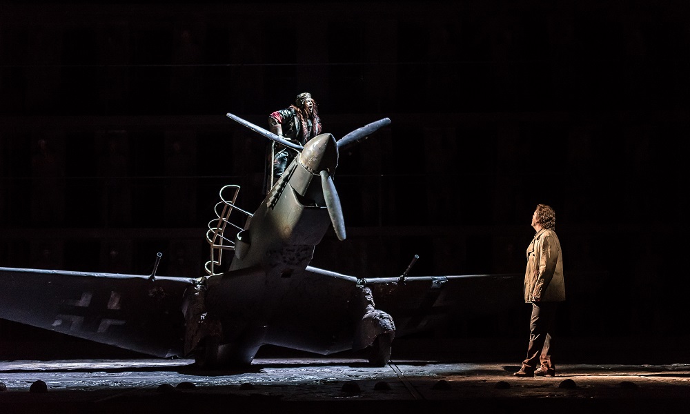 Sphinx scene from Royal Opera Oedipe