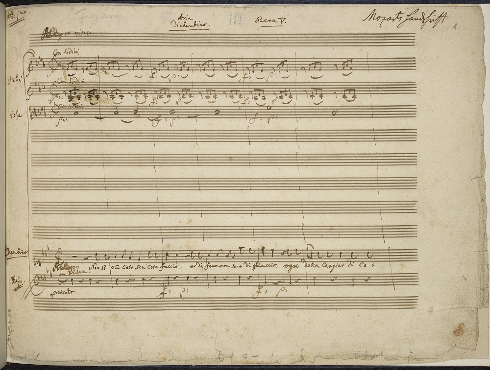 Marriage of Figaro manuscript