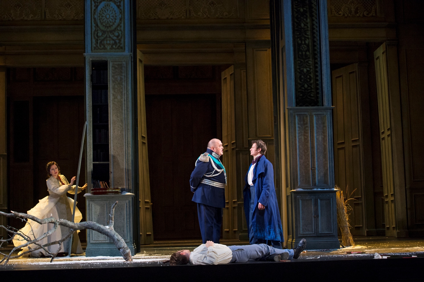 Scene from the final scene of the Royal Opera Eugene Onegin