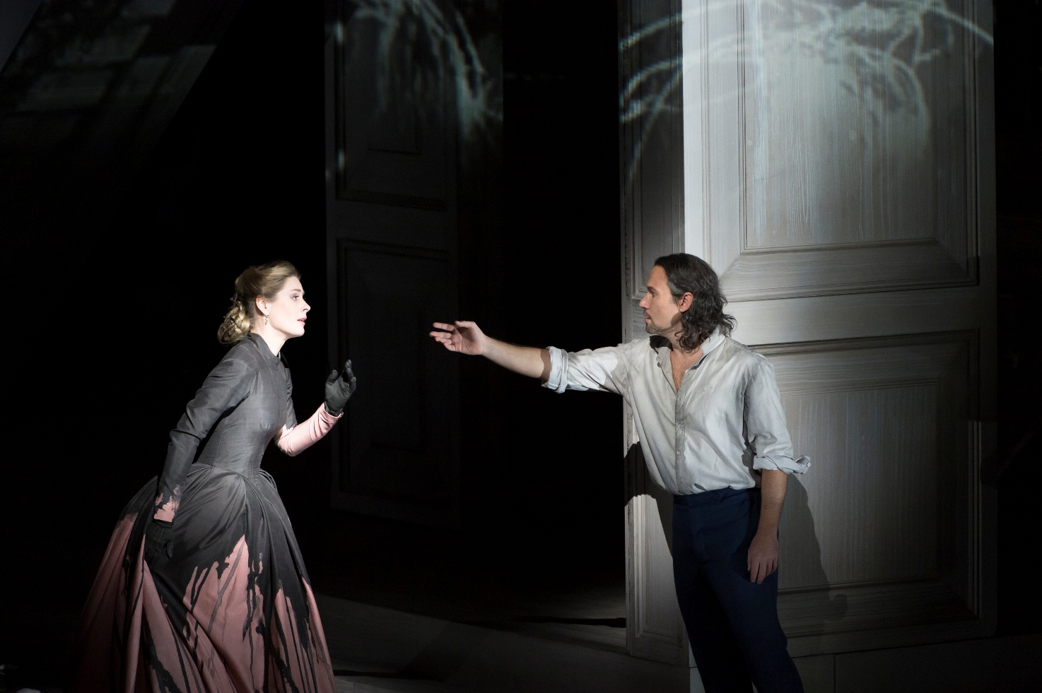 Malin Bystrom and Mariusz Kwiecien in the Royal Opera Don Giovanni