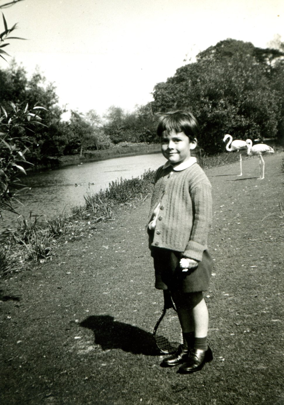 A young George Christie by the Glyndebourne lake