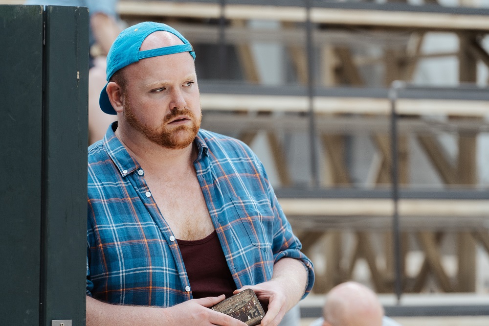 Nicky Spence in rehearsal for The Greek Passion