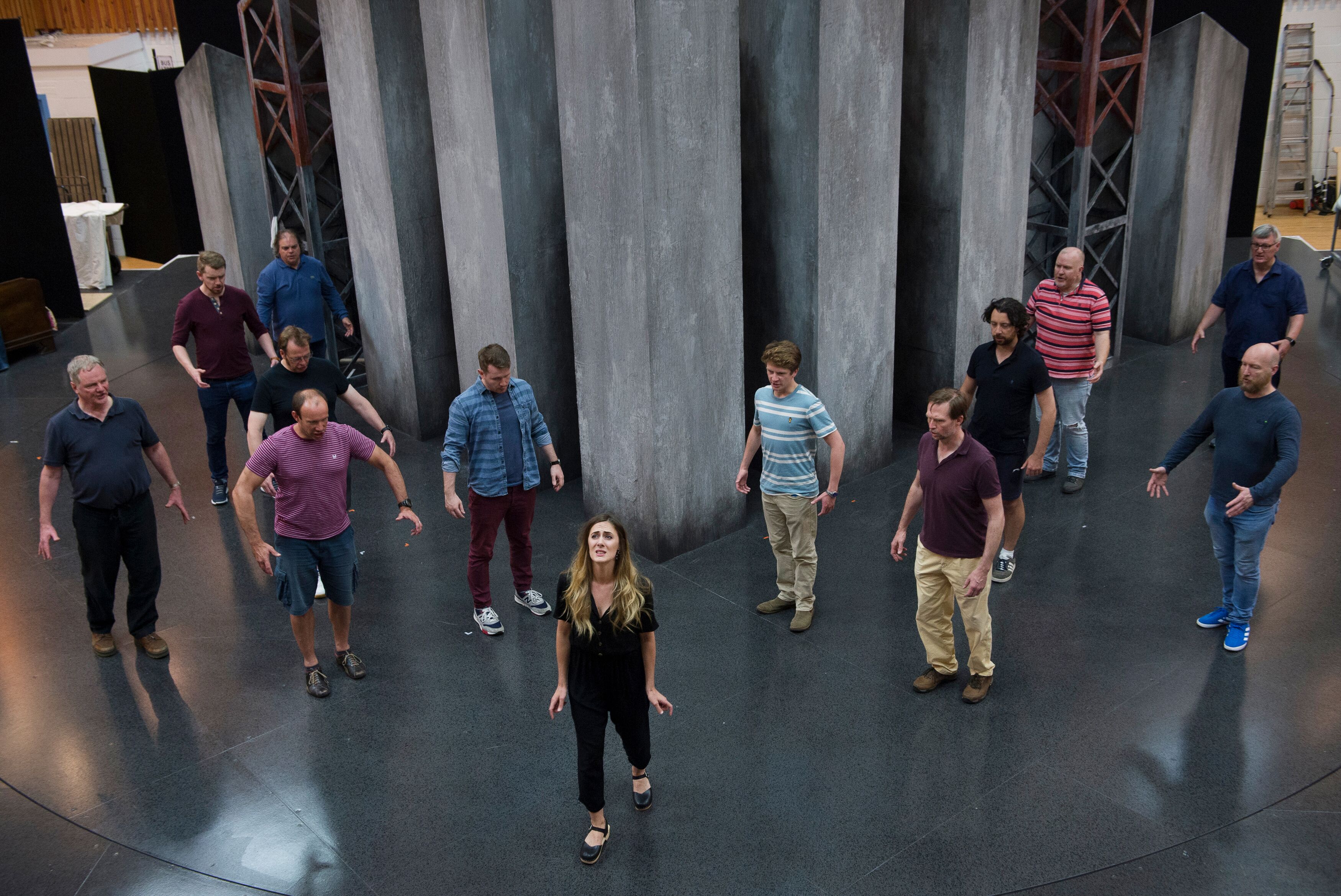 Sydney Mancasola in Breaking the Waves rehearsal