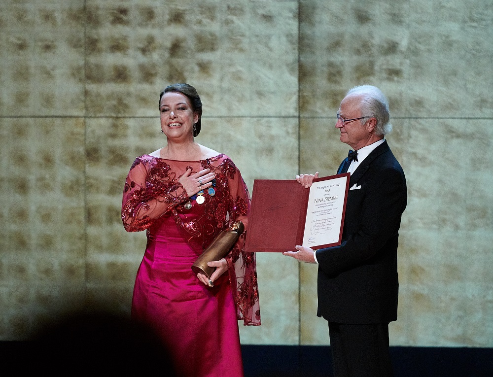 Nina Stemme and the King of Sweden