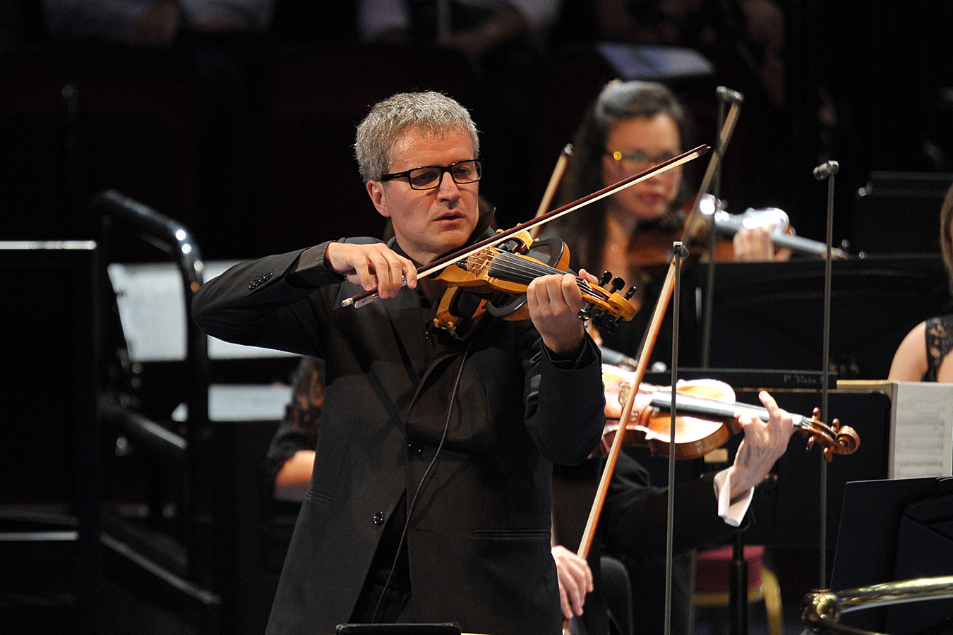 Francesco D'Orazio with his electric violin at the Proms