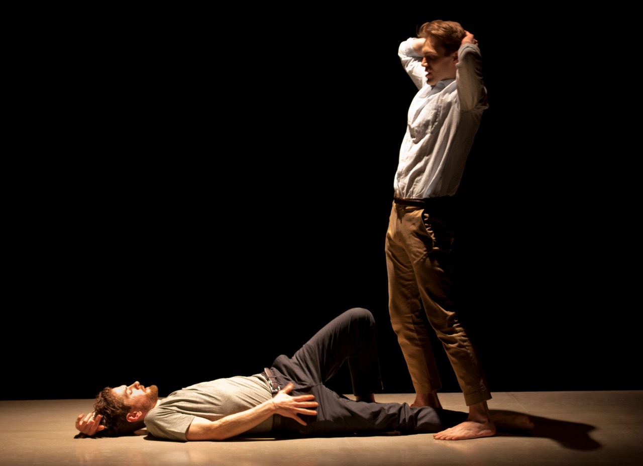 Andrew Burnap and Kyle Soller in The Inheritance at the Young Vic
