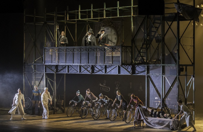 The Velodrome scene in From Morning To Midnight, National Theatre