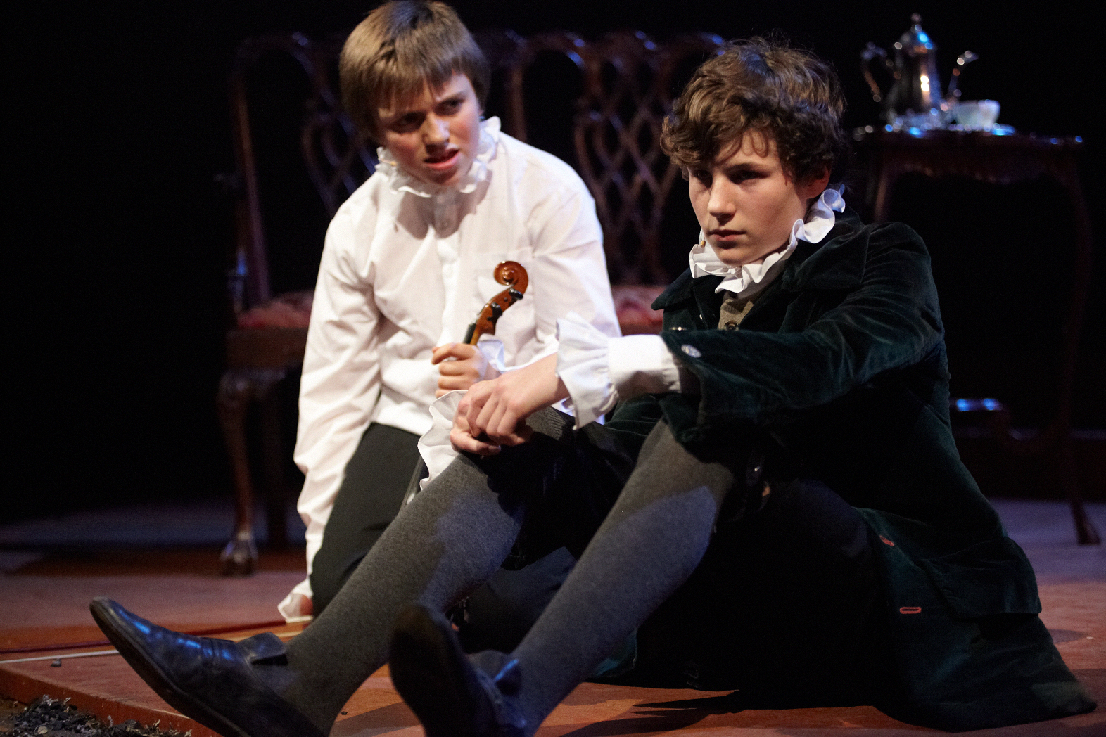 Max Macmillan (young Thomas) and George Clark (young Alexander)