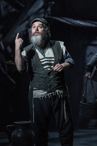 Like a bearded, more generously proportioned Hamlet: Andy Nyman as Tevye