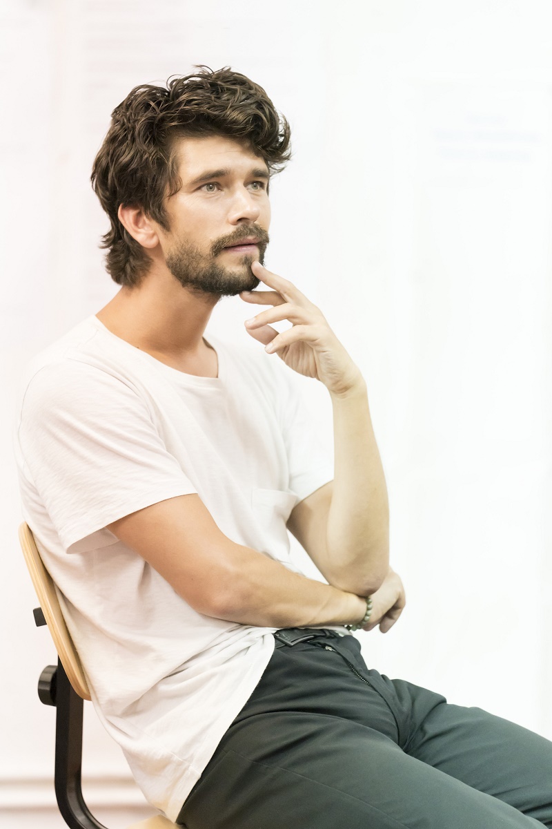 Ben Whishaw in rehearsal for Against at Almeida Theatre