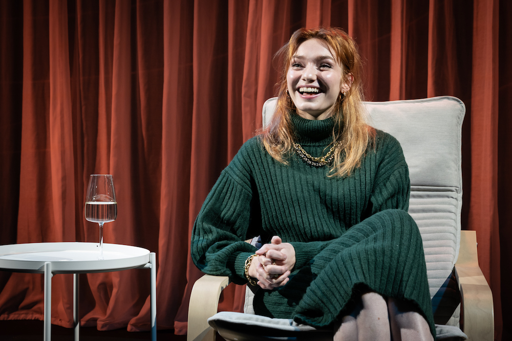 Eleanor Tomlinson in '15 Heroines', filmed at the Jermyn Street Theatre