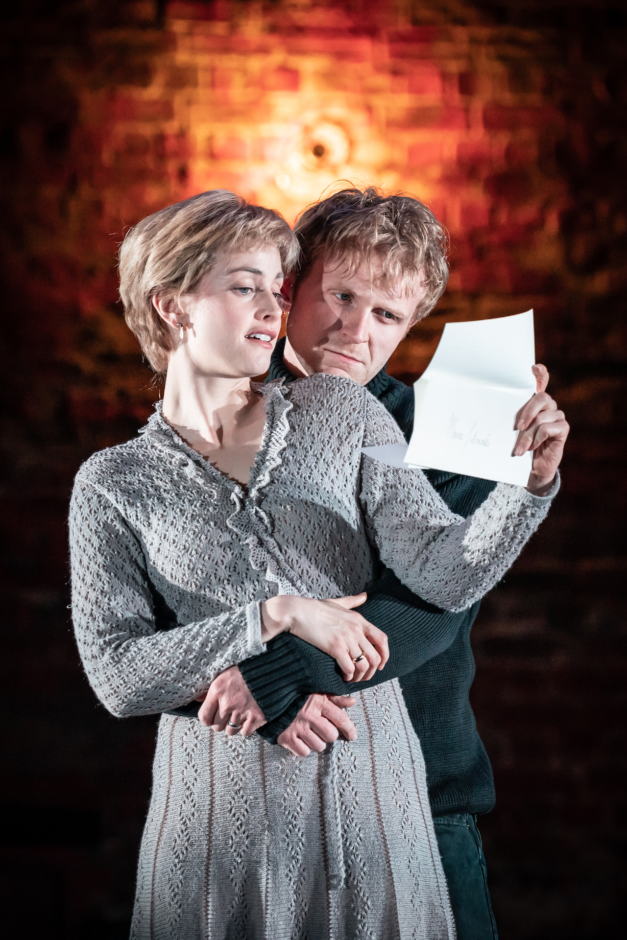 Josef Davies and Stefanie Martini as Alexander and Marina Litvinenko in Patriots