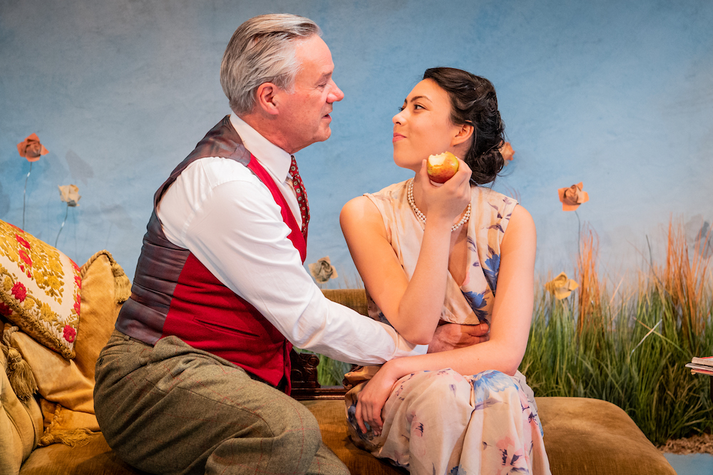Michael Lumsden and Sally Cheng in For Services Rendered at the Jermyn Street Theatre