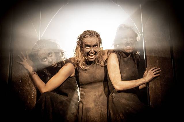 the three witches in the Branagh Macbeth
