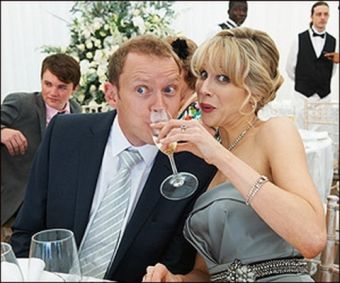 Robert Webb and Lucy Punch in The Wedding Video
