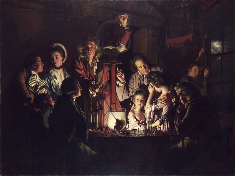 Joseph Wright of Derby, An Experiment on a Bird in the Air Pump, 1768 © The National Gallery