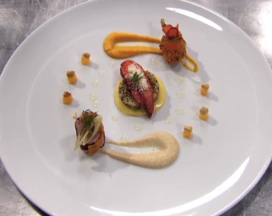 Masterchef winner Ash Mair lobster salad