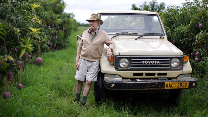 Mike Campbell on his mango farm in Zimbabwe, a target of Mugabe's Land Reform Programme