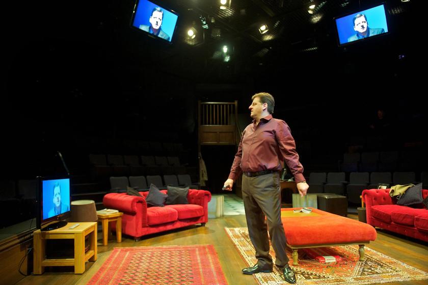 Master of all he surveys: Andrew Dunn as self-made businessman Eddie in 'The Price of Everything'