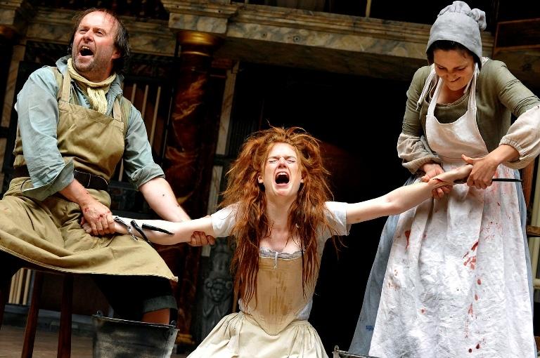 Country girl May (Rose Leslie) is feasted upon by blood-sucking leeches in 18th-century Bedlam