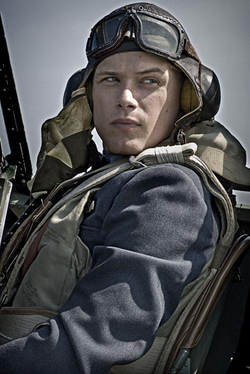 Reach for the sky: Sam Heughan as Geoffrey Wellum prepares to intercept Battle of Britain cliches
