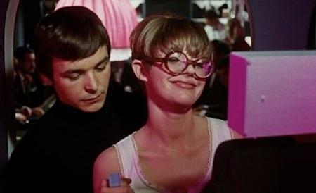 Soopah!: Angela Scoular with Barry Evans in 'Here We Go Round the Mulberry Bush'