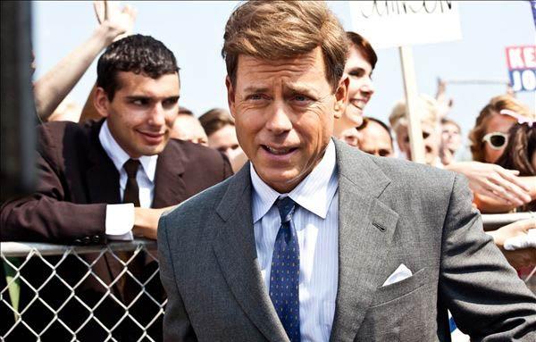 Greg Kinnear, looking the part as John F Kennedy in TV miniseries 'The Kennedys'