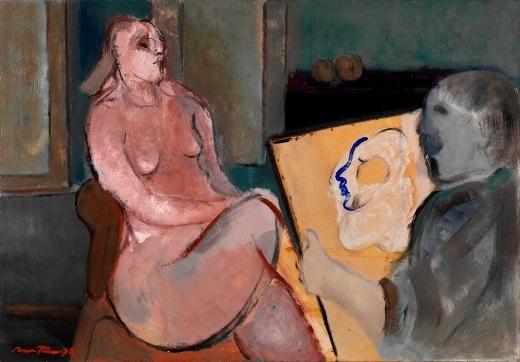 Pordenone Montenari: 'Il Pittore a la modella' (1978)