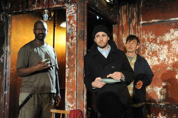 'Lakeboat': Chris Jarman, Ed Hughes and Nigel Cooke as Mamet's competitive crewmen