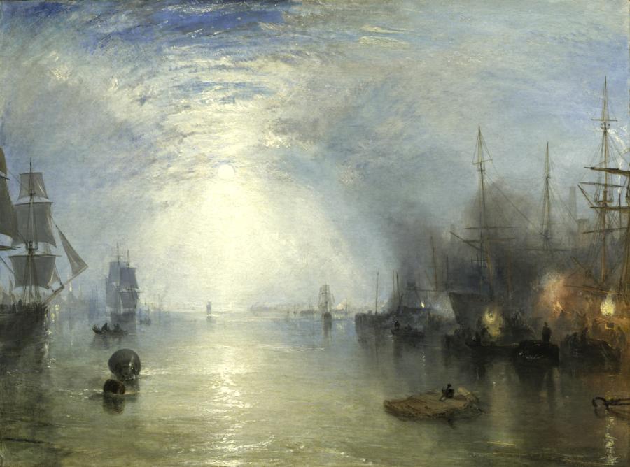 JMW Turner, Keelmen Heaving in Coals by Moonlight, 1835. National Gallery of Art, Washington, Widener Collection