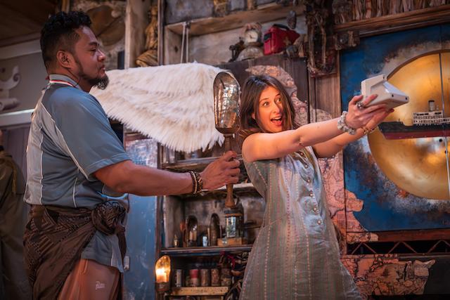 Faizal Abdullah as Caliban and Sophie Steer as Miranda