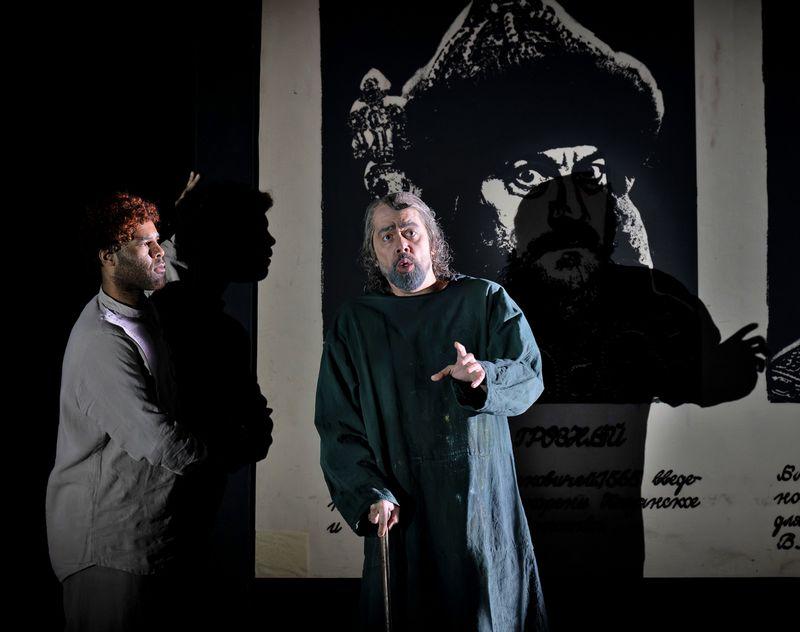 The Chudov monastery scene in the Royal Opera Boris Godunov