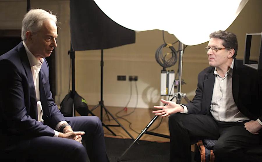 Blair with Michael Waldman