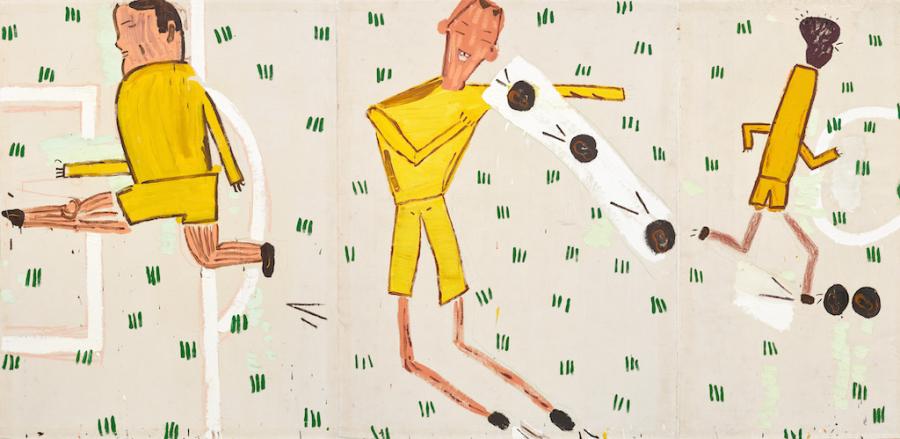 Rose Wylie, Yellow Strip, 2006