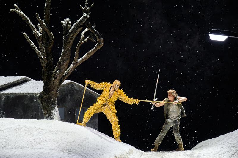 Soloman Howard and Andreas Schager in Act Two of the Royal Opera Siegfried